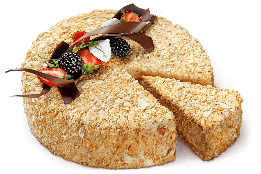 Cake “Napoleon with hazelnut praline”
