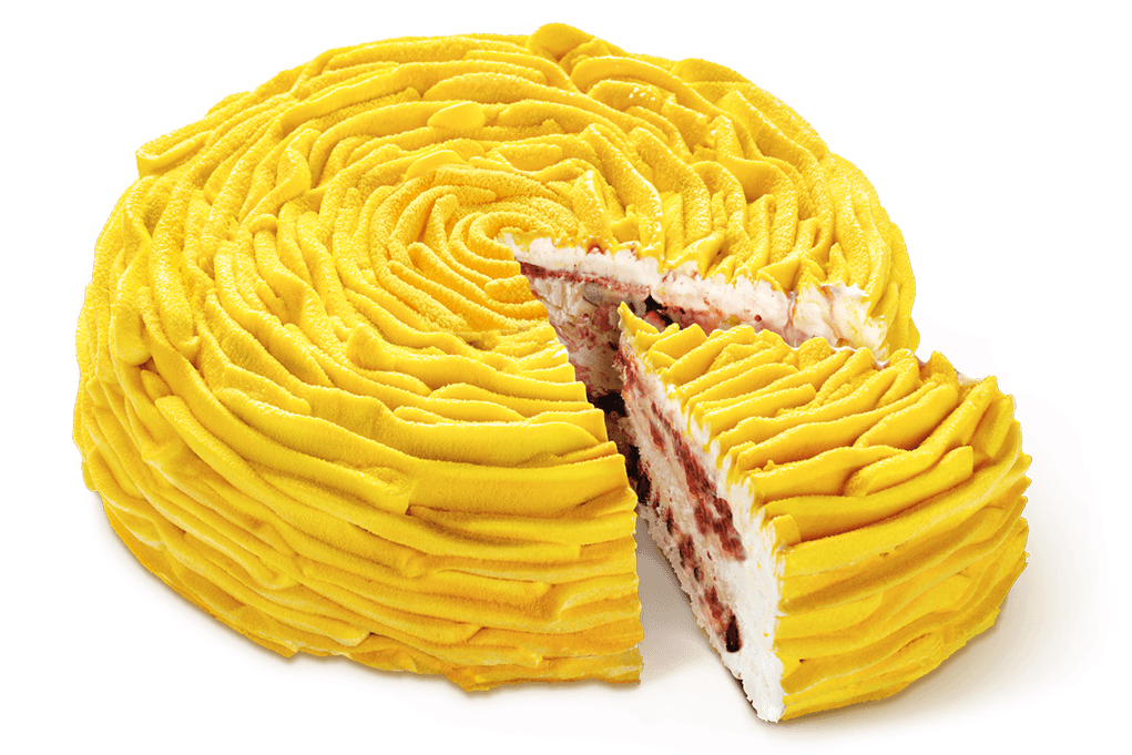 Cake «Anna Pavlova» yellow